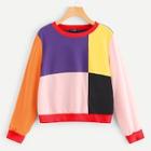 Shein Color Block Patchwork Tee