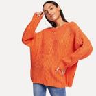 Shein Dolman Sleeve Solid Cable Rib Jumper