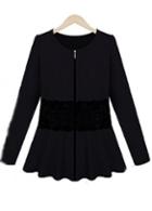 Rosewe Solid Black Long Sleeve Autumn Winter Cardigans For Women