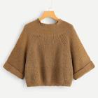 Shein Mock-neck Raglan Sleeve Jumper