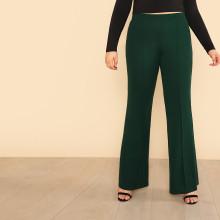 Shein Plus Zip Back Flared Pants