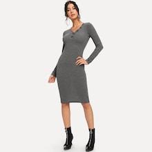 Shein V-neck Knit Dress
