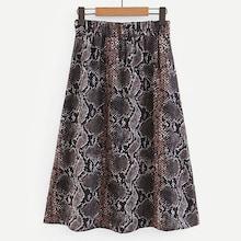 Shein Snakeskin Print Skirt