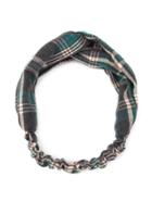 Shein Plaid Print Twist Headband