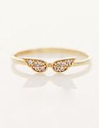 Shein Gold Diamond Wing Ring