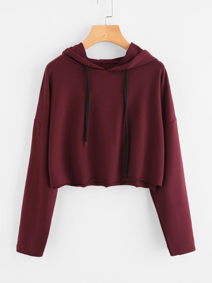 Shein Hooded Drawstring Sweatshirt