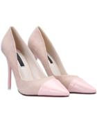 Shein Apricot Pointed Toe Suede High Stiletto Heel Pumps