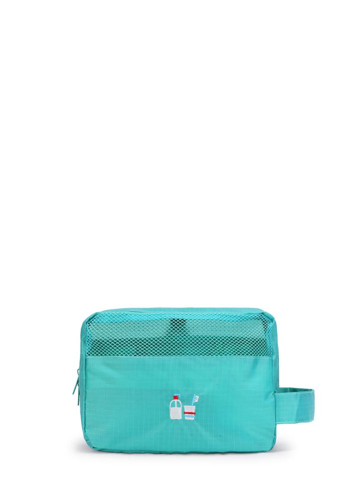 Shein Net Insert Embroidery Detail Pouch