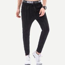 Shein Men Striped Drawstring Waist Pants