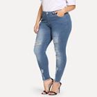 Shein Plus Ripped Detail Skinny Jeans