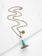 Shein Luminous Glass Christmas Tree Pendant Necklace