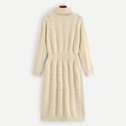 Shein Turtleneck Cable Knit Sweater Dress