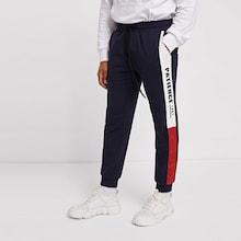 Shein Men Color Block Letter Print Track Pants