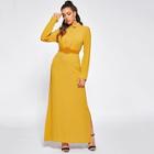 Shein Split Hem Polo Hijab Dress