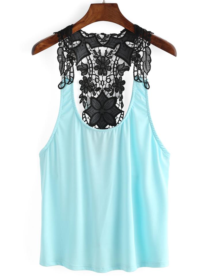 Shein Lace Strap Insert Tank Top