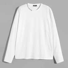 Shein Men Letter Detail Tee