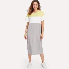 Shein Cut And Sew Tee Dress