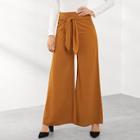 Shein Knot Front Wide Leg Pants