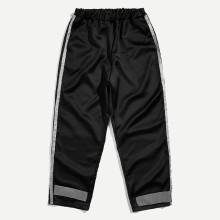 Shein Men Striped Side Velcro Pants