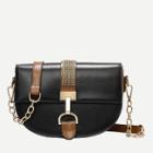Shein Chain Detail Flap Saddle Bag