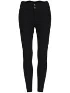 Shein Black Buttons Skinny Elastic Pant