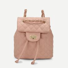 Shein Quilted Flap Pu Backpack