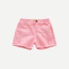 Shein Girls Raw Hem Ripped Shorts