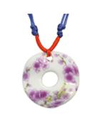 Shein Purple Flower Pendant Necklace