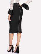 Shein O-ring Zip Pencil Skirt