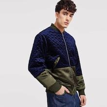 Shein Men Zip Up Pocket Color Block Jacket