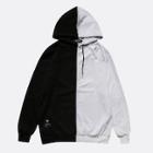 Shein Men Two Tone Drawstring Hoodie