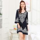 Shein Tribal Flower Print Night Dress