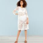 Shein Flower Mesh Cover Up
