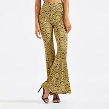 Shein Snake Skin Print Flare Pants