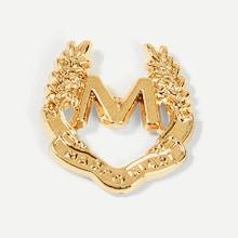 Shein Men Letter Design Brooch