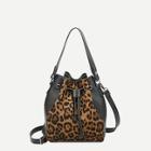 Shein Leopard Print Bag With Drawstring
