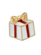 Shein Gift 1pc Christmas Jewelry Enamel Santa Snowflake Bell Deer Gift Box Snowman Ear Cuff Cartilage Clip Earrings