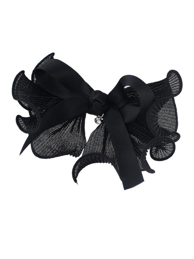 Shein Black Color Ribbon Big Bowtie Shape Hair Clips Barrettes