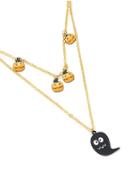 Shein Cartoon Ghost & Pumpkin Pendant Chain Necklace
