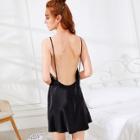Shein Solid Backless Cami Dress