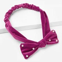 Shein Girls Faux Pearl Decorated Elastic Headband