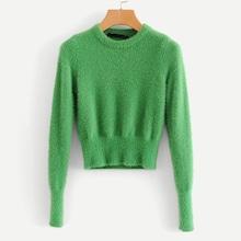 Shein Fuzzy Solid Jumper
