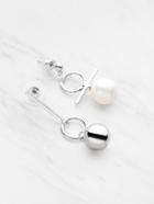 Shein Ball Shaped Asymmetry Drop Earrings