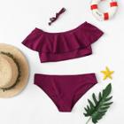 Shein Girls Plain Bikini Set