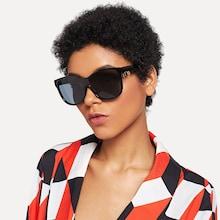 Shein Ring Detail Oversized Sunglasses