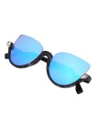 Shein Cat Eye Blue Half Frame Sunglasses