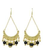 Shein Hollow Out Black Ladies Earrings