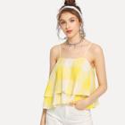 Shein Lace Up Layered Cami Top