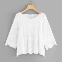 Shein V Neckline Raglan Sleeve Blouse