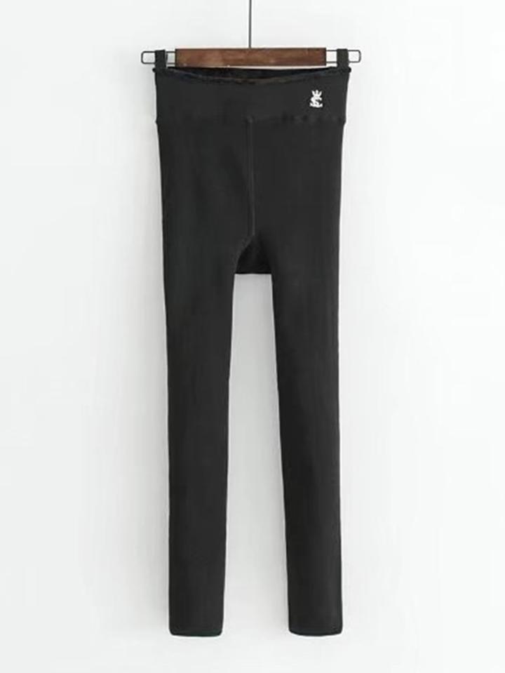 Shein Faux Fur Lined Stirrup Leggings